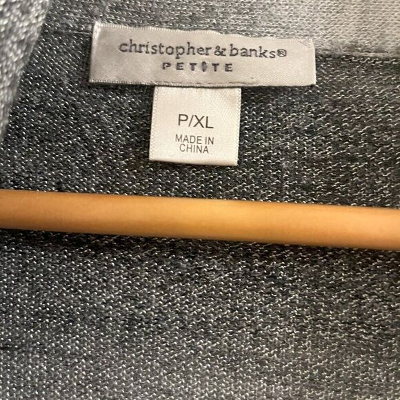 Christopher Banks Long Sleeve Cardigan | Gray | Petite XL | EUC - Picture 5 of 5